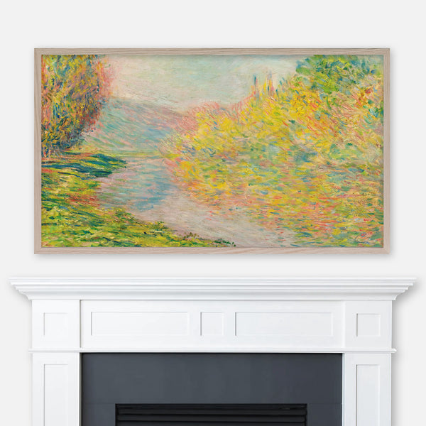 Claude Monet Painting - Automne à Jeufosse - Autumn Fall Landscape - Samsung Frame TV Art 4K - Digital Download