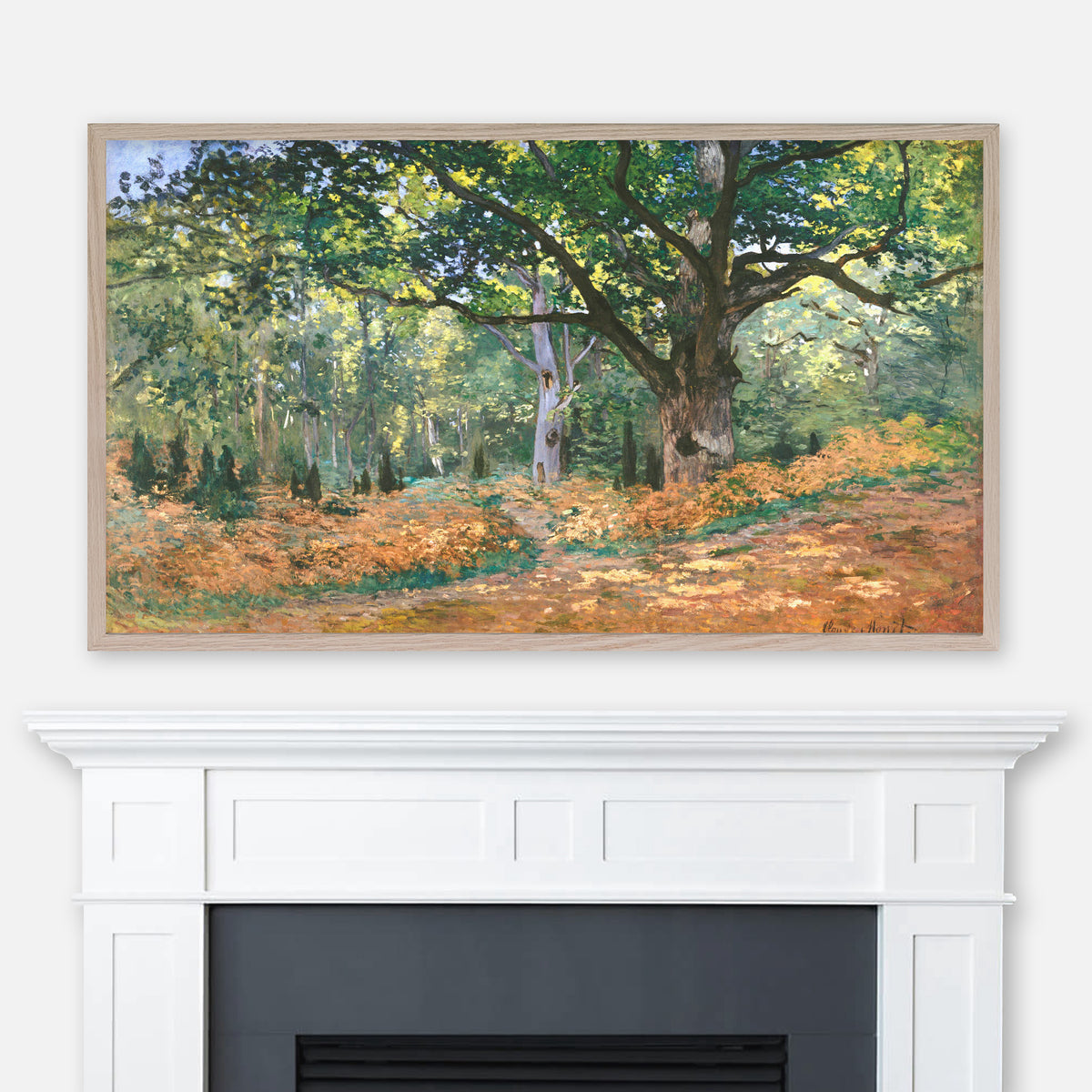 Claude Monet Painting - The Bodmer Oak, Fontainebleau Forest