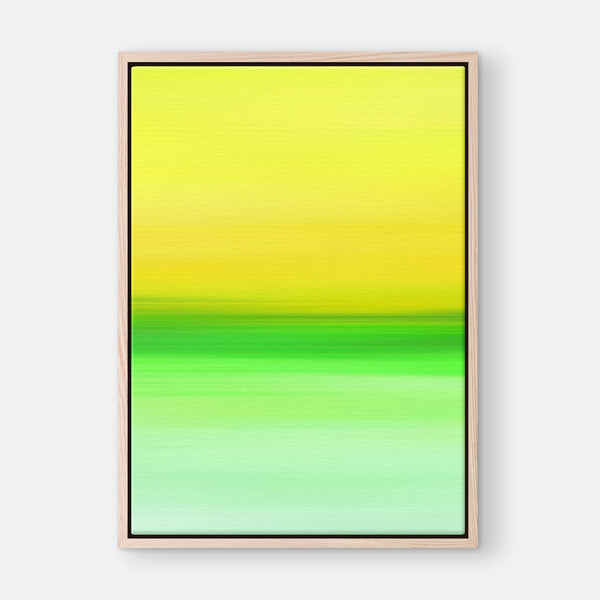 Gradient Painting No.8 - Printable Wall Art - Sunny Lemon Yellow Lime Mint Green - Colorful Abstract Minimalist Modern - Digital Download