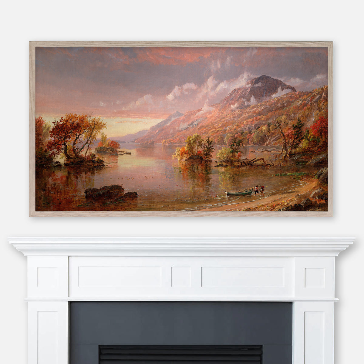 Jasper Francis Cropsey Painting - Lake George - Autumn Fall