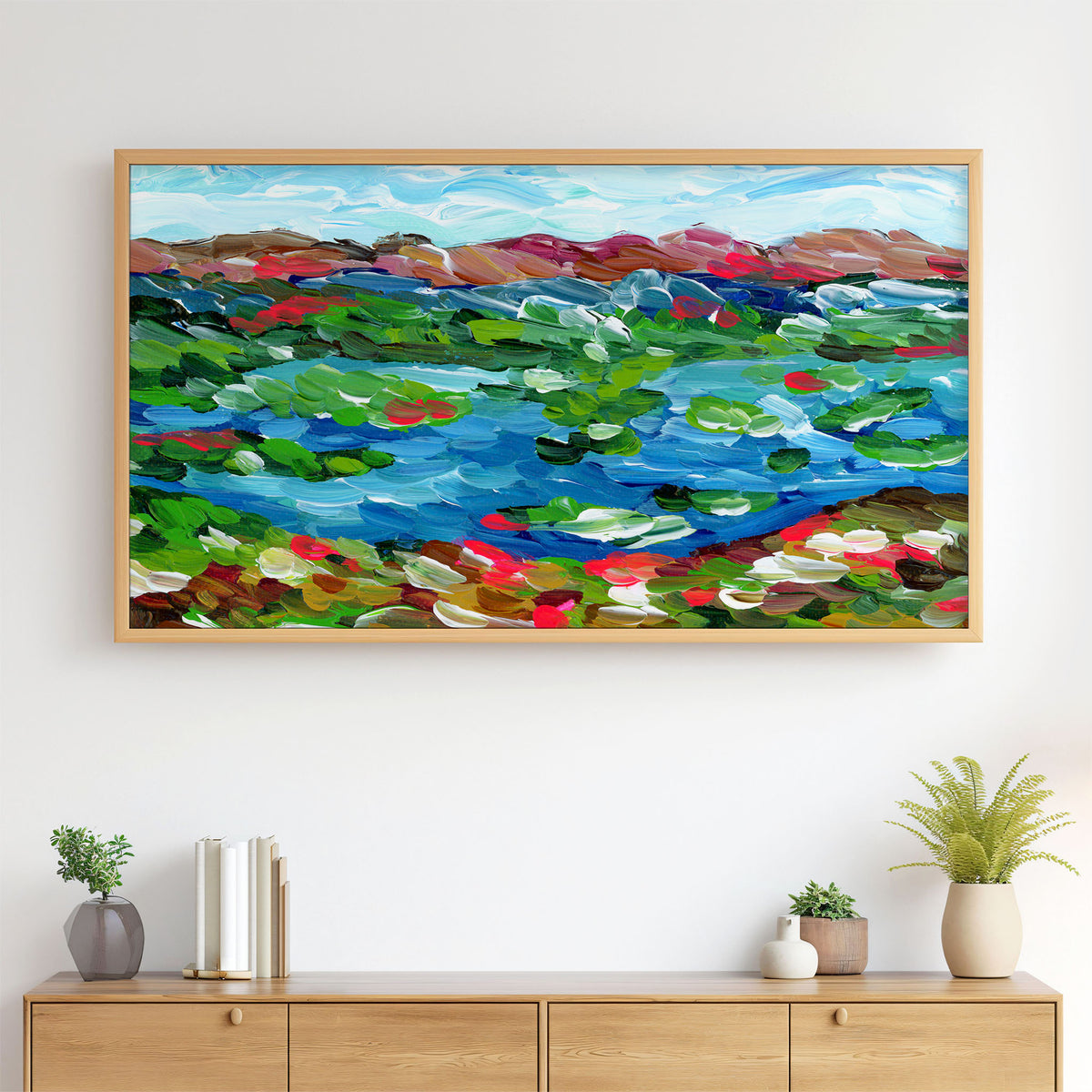 Lake Winnipesaukee New Hampshire Landscape Painting - 4K Samsung
