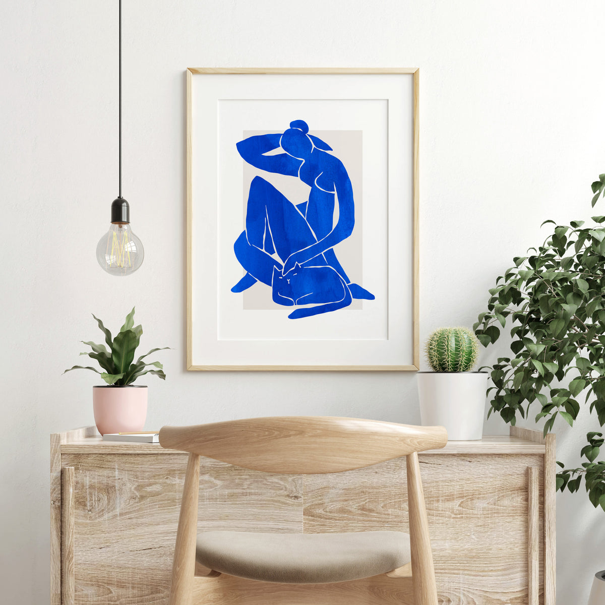 Matisse-Inspired - Blue Nude Abstract Woman Figure With – Prints