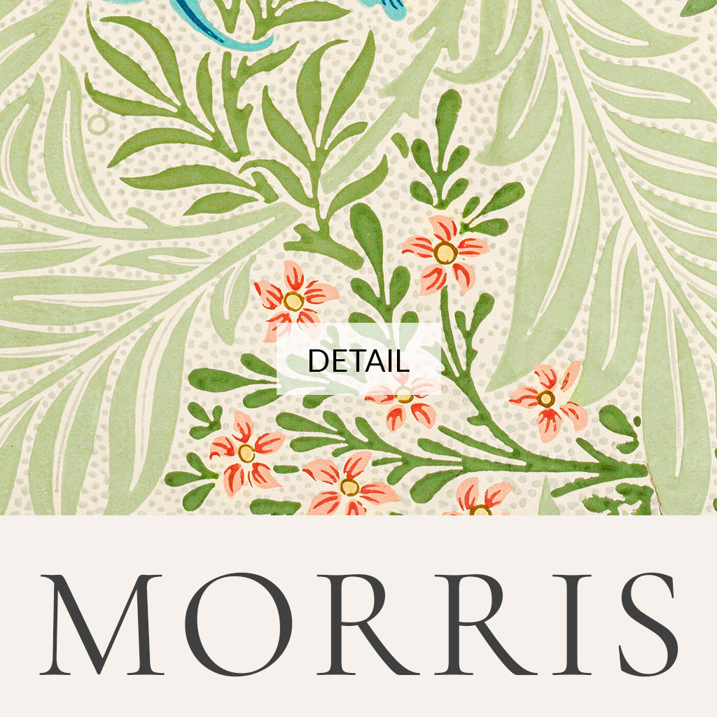 William Morris - Larkspur Sage Green Classic Textile Pattern - Samsung –  Happy Cat Prints