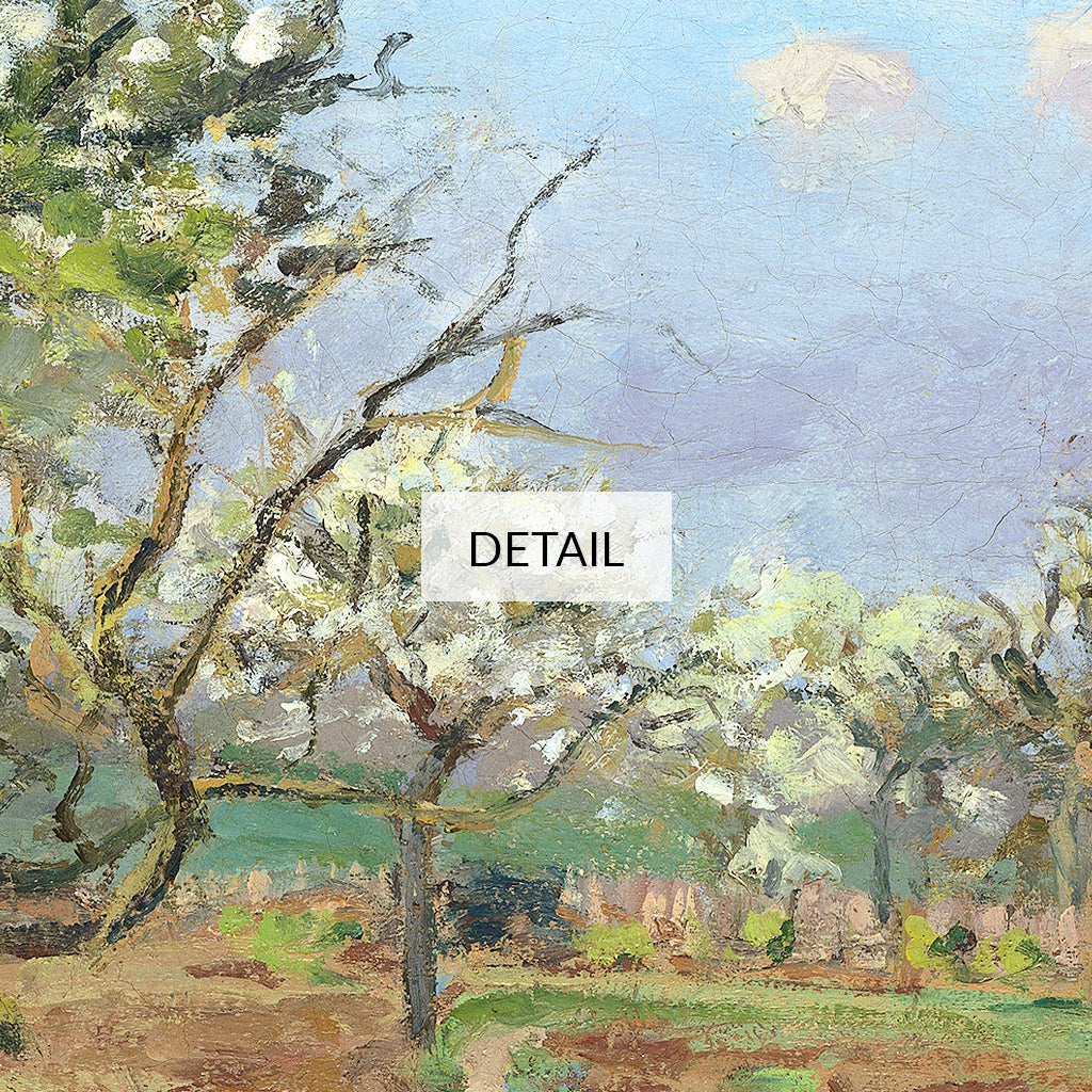 Camille Pissarro Painting Orchard in Bloom, Louveciennes Impressio –  Happy Cat Prints