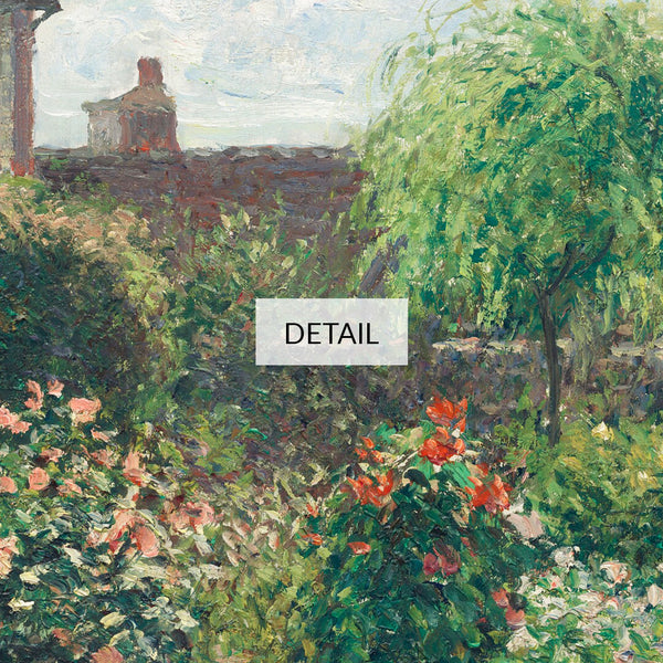 Camille Pissarro Painting - The Artist's Garden at Eragny - Samsung Frame TV Art - Digital Download - Floral Summer Cottage Landscape