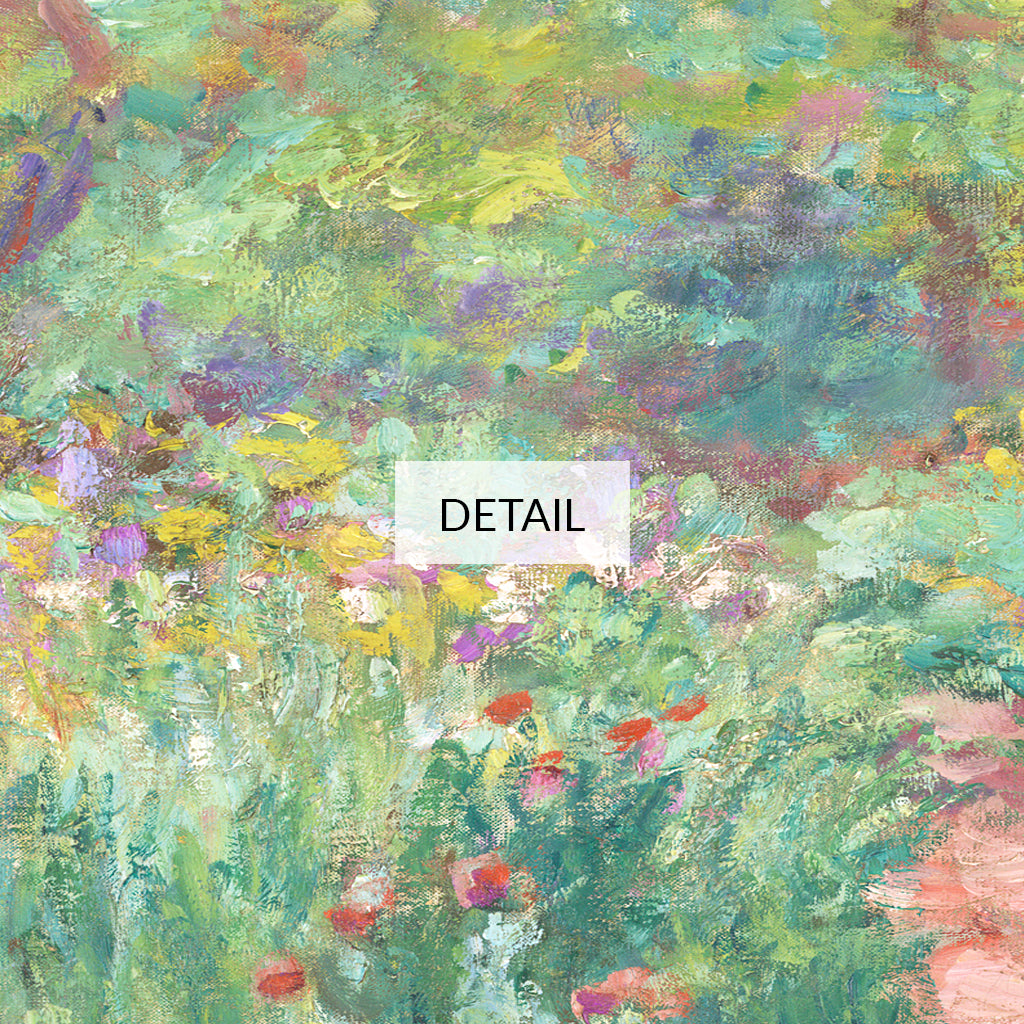 Claude Monet Landscape Painting - The Artist's Garden in Giverny