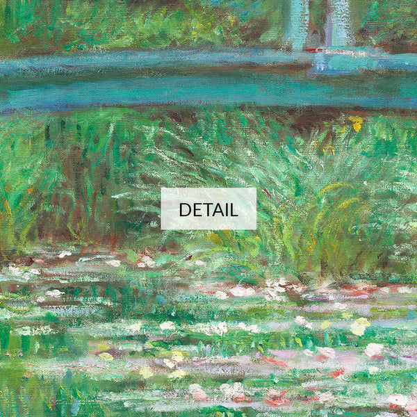Claude Monet Painting - The Japanese Footbridge - Samsung Frame TV Art - Digital Download - Nymphea Water Lily Garden Landscape