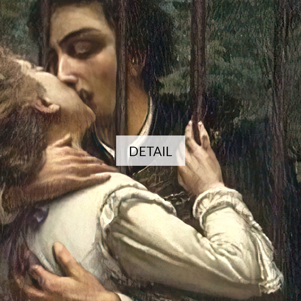 Silvio Allason Vintage Painting - The Kiss - Samsung Frame TV Art 4K - Romantic Valentine’s Day Decor - Digital Download