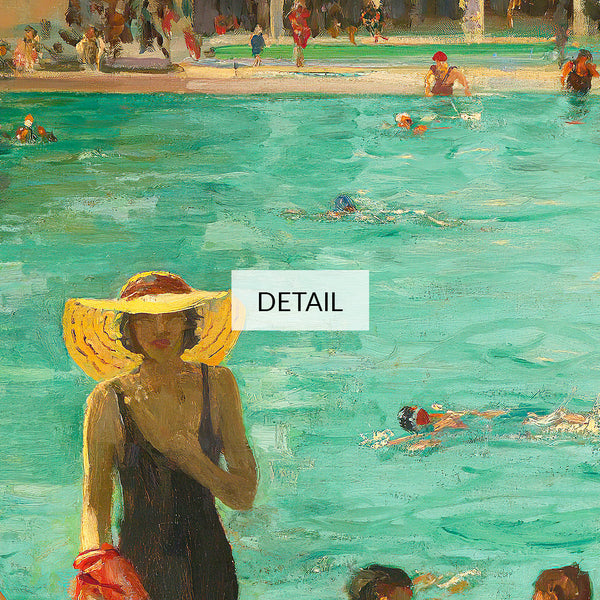 Sir John Lavery Painting - Winter In Florida - Samsung Frame TV Art 4K - People at the Pool - Summer Decor - Digital Download