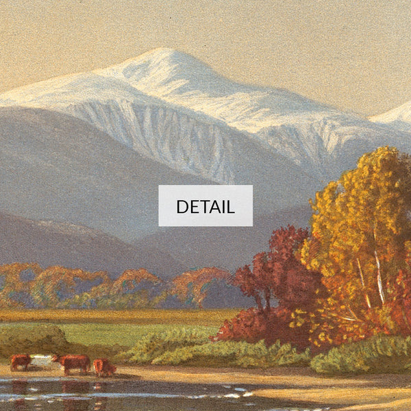 Alfred Thompson Bricher Painting - Late Autumn in the White Mountains - Fall Landscape - Samsung Frame TV Art 4K - Digital Download