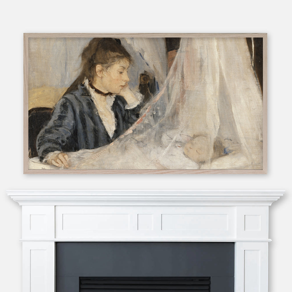 Berthe Morisot Painting - The Cradle - Mother and Baby - Samsung Frame TV Art 4K - Digital Download
