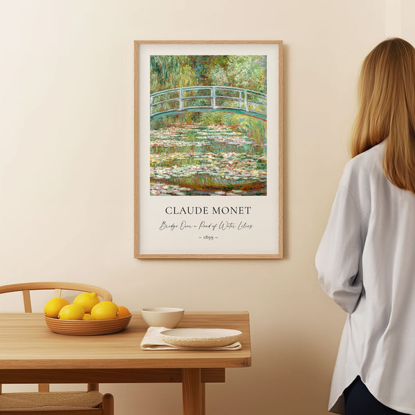 Claude Monet - Bridge Over a Pond of Water Lilies - Printable Wall Art - Digital Download