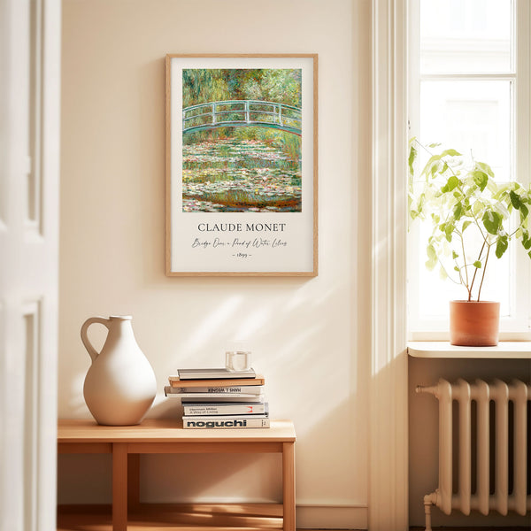 Claude Monet - Bridge Over a Pond of Water Lilies - Printable Wall Art - Digital Download