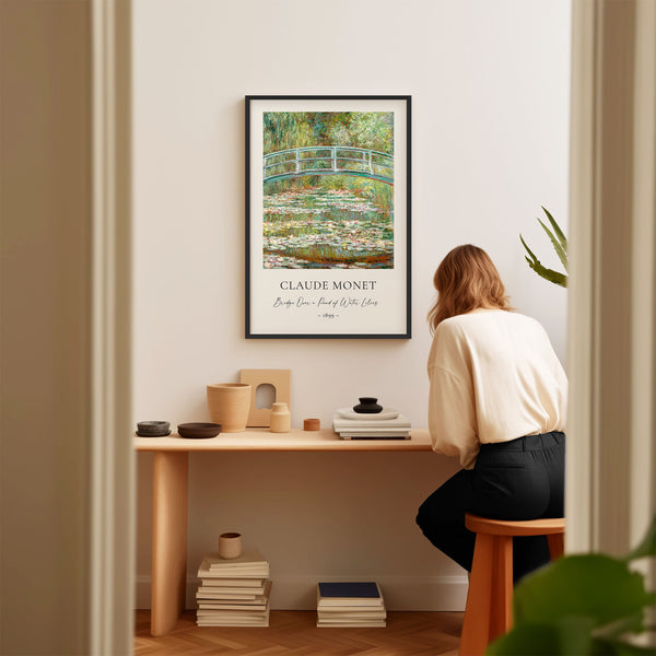 Claude Monet - Bridge Over a Pond of Water Lilies - Printable Wall Art - Digital Download