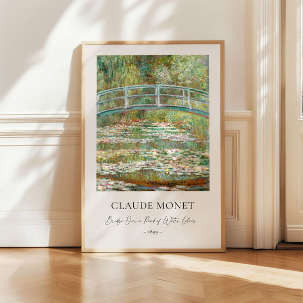 Claude Monet - Bridge Over a Pond of Water Lilies - Printable Wall Art - Digital Download