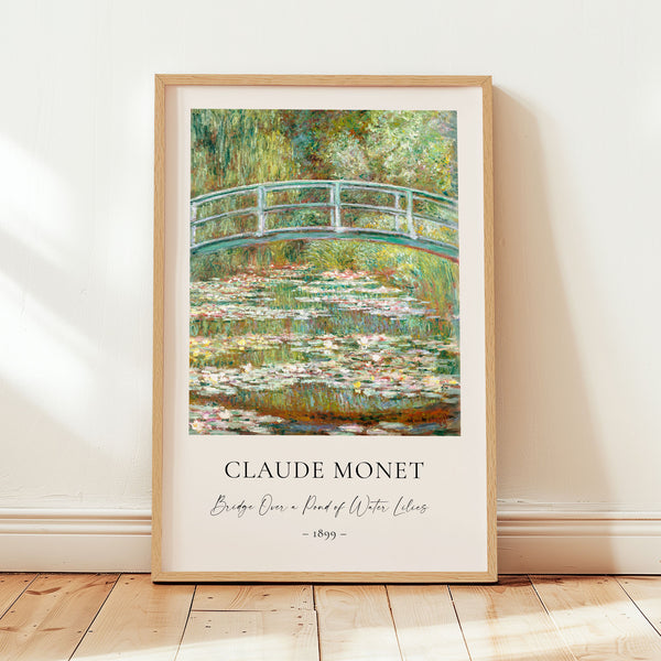 Claude Monet - Bridge Over a Pond of Water Lilies - Printable Wall Art - Digital Download