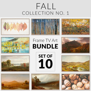 BUNDLE - Fall Collection No.1 - Set of 10 Autumn Images - Samsung Frame TV Art 4K - Digital Download