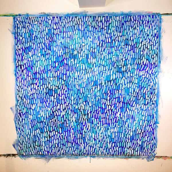 Dive into the Blue - 36 x 36 inches