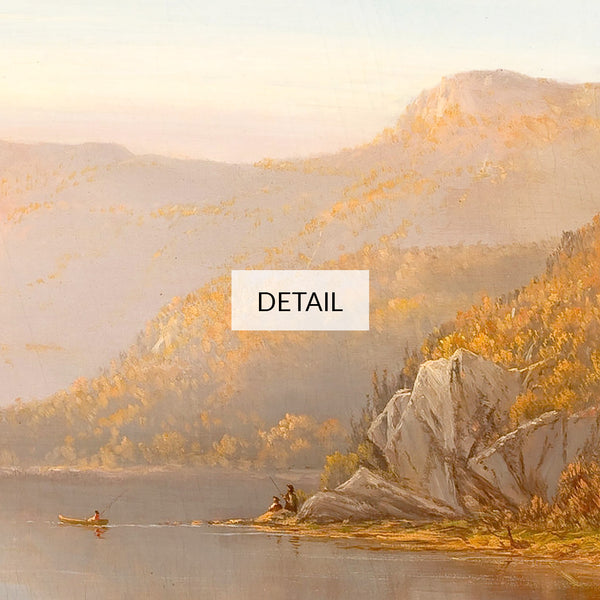 Charles W. Knapp Painting - Mountain River Scene (Autumn of the Hudson) - Fall Landscape - Samsung Frame TV Art 4K - Digital Download