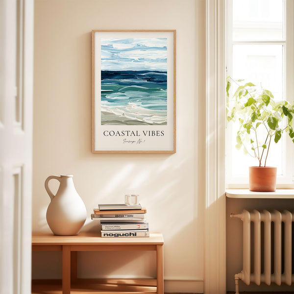 Coastal Vibes - Seascape No. 1 - Abstract Beach Painting - Printable Wall Art - Digital Download