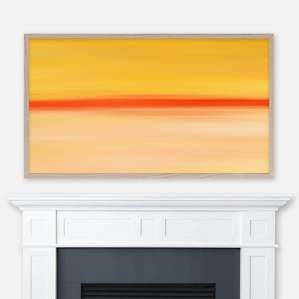 Gradient Painting No.1 - Samsung Frame TV Art 4K - Colorful Abstract Minimalist - Yellow Orange Blush Peach - Digital Download