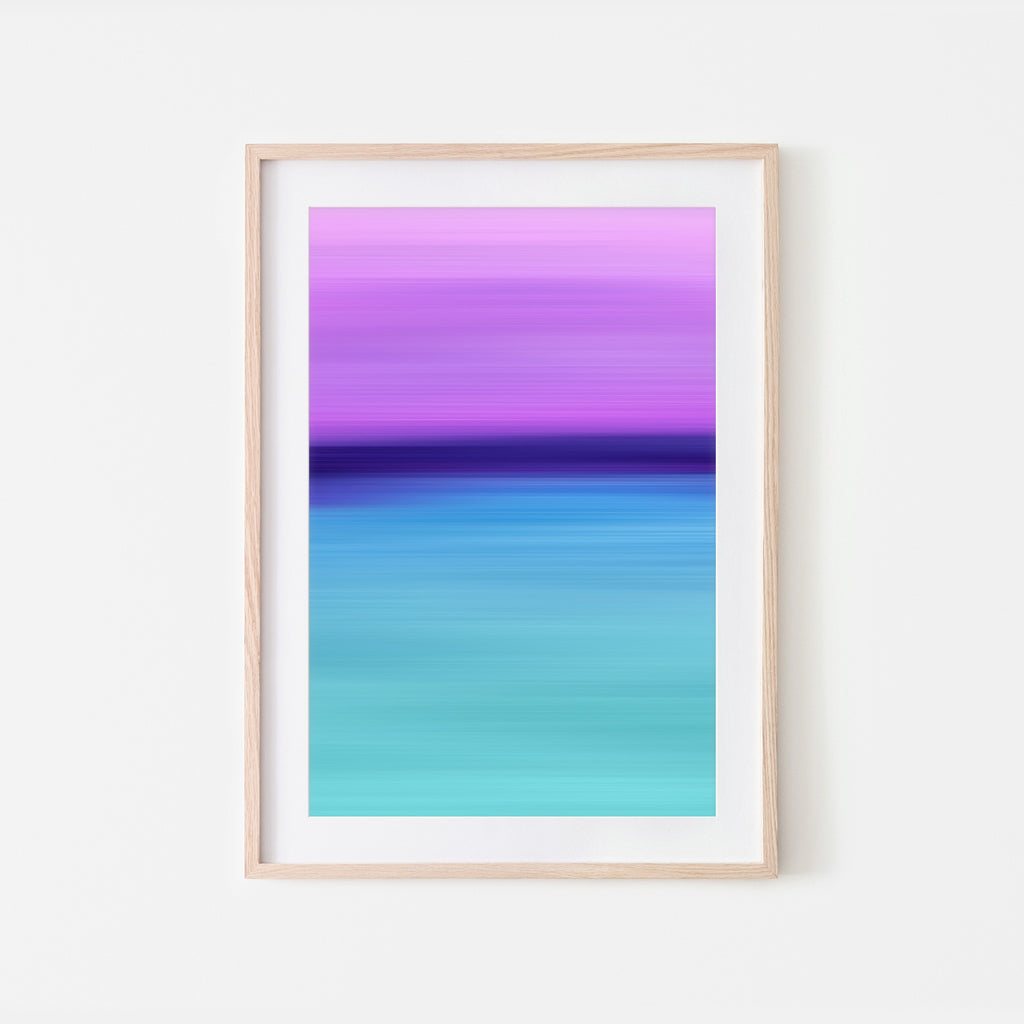 Gradient Painting No.11 - Printable Wall Art - Lilac Purple Indigo Blue Turquoise - Colorful Abstract Minimalist Modern - Digital Download