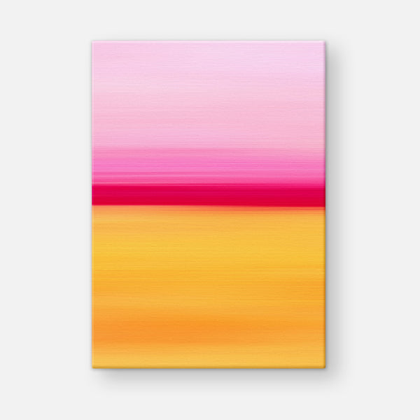 Gradient Painting No.2 - Bright Pink Cherry Red Yellow Orange - Colorful Abstract Minimalist Printable Wall Art - Digital Download