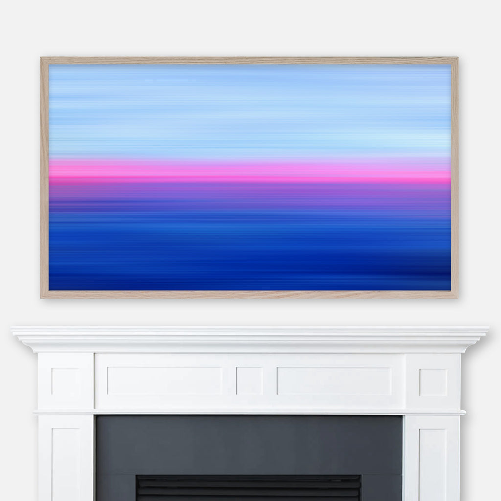 Gradient Painting No.3 - Samsung Frame TV Art 4K - Colorful Abstract Minimalist - Light Blue Neon Pink Navy Indigo - Digital Download