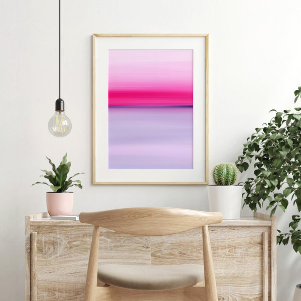 Gradient Painting No.5 - Magenta Pink Purple Lavender - Colorful Abstract Minimalist Printable Wall Art - Digital Download