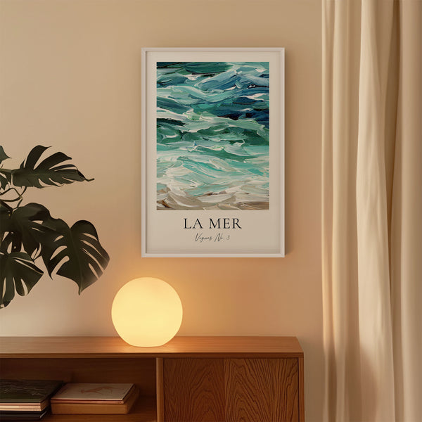 La Mer - Vagues No. 3 - Abstract Ocean Painting - Printable Wall Art - Digital Download