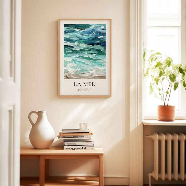 La Mer - Vagues No. 3 - Abstract Ocean Painting - Printable Wall Art - Digital Download