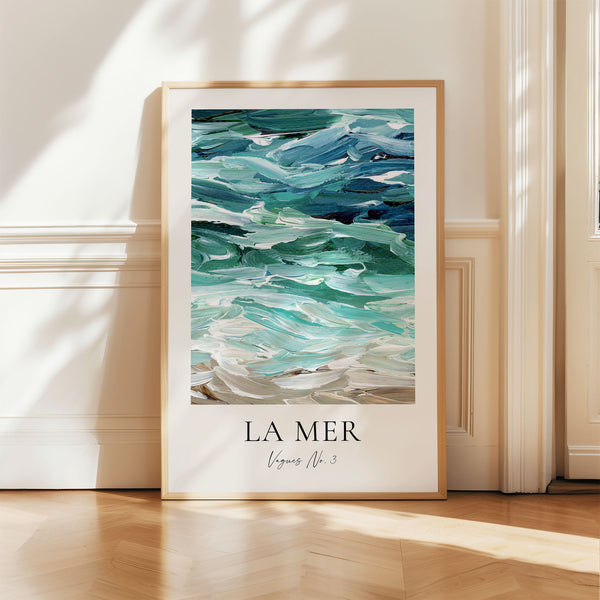 La Mer - Vagues No. 3 - Abstract Ocean Painting - Printable Wall Art - Digital Download