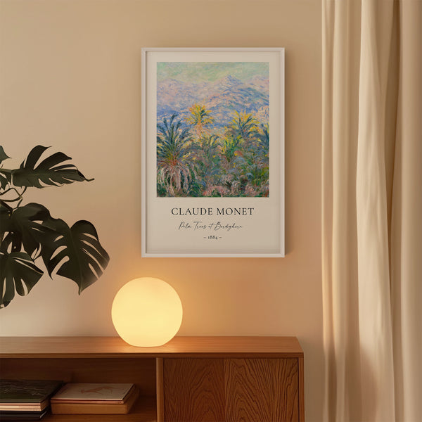 Claude Monet - Palm Trees at Bordighera - Printable Wall Art - Digital Download