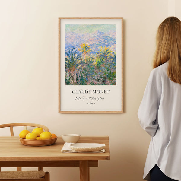 Claude Monet - Palm Trees at Bordighera - Printable Wall Art - Digital Download