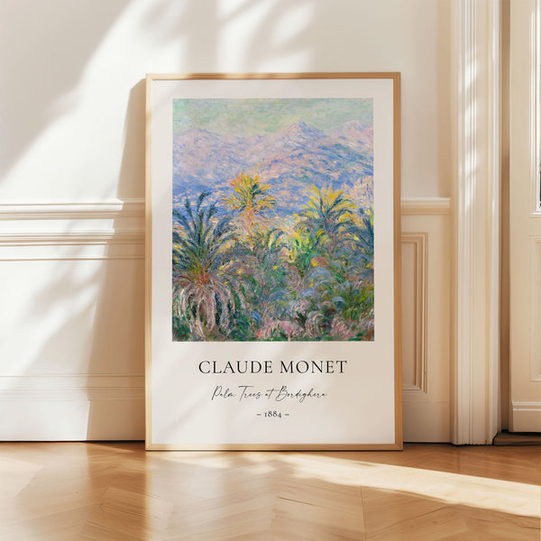 Claude Monet - Palm Trees at Bordighera - Printable Wall Art - Digital Download