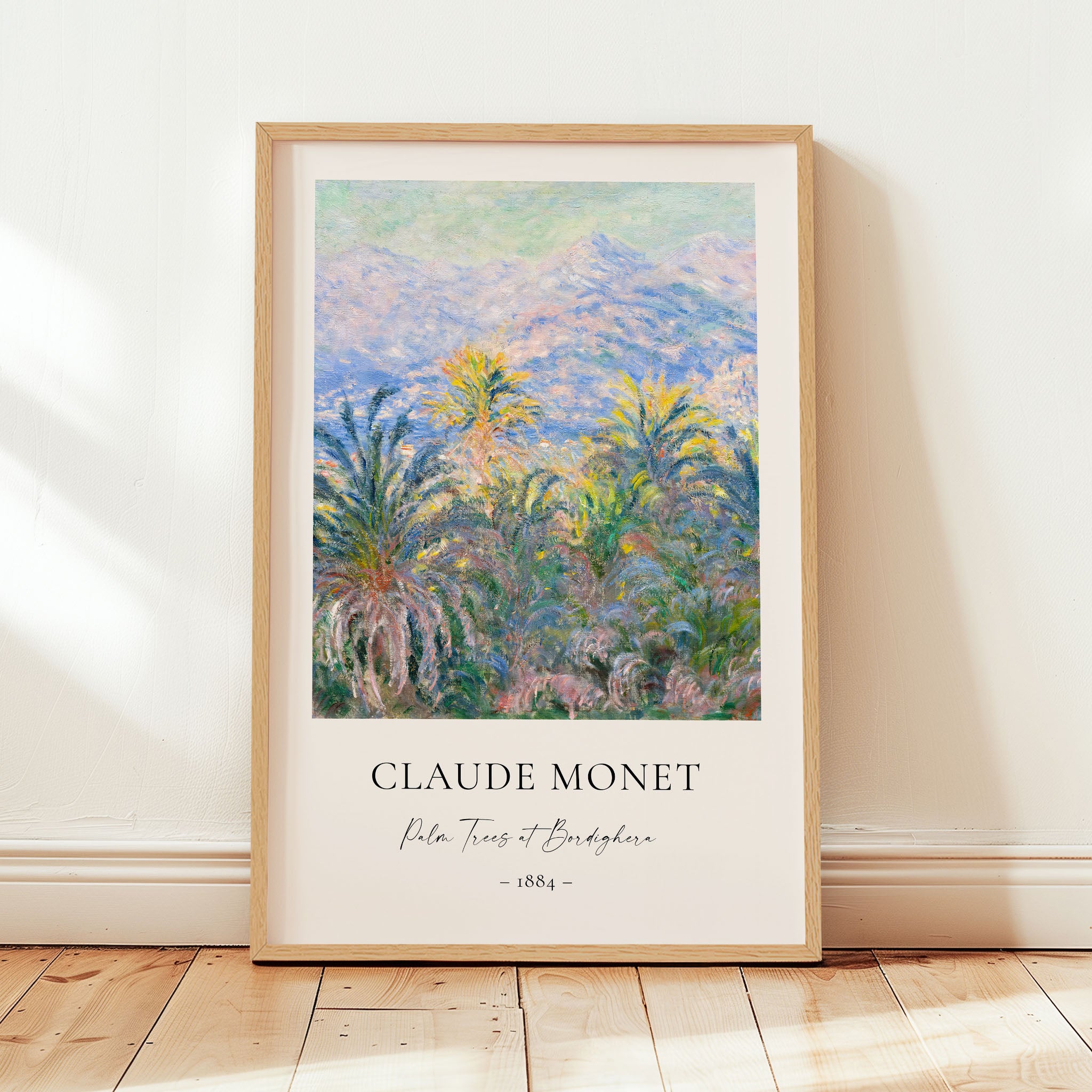 Claude Monet - Palm Trees at Bordighera - Printable Wall Art - Digital Download