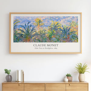 Claude Monet Painting - Palm Trees at Bordighera Poster - 4K Samsung Frame TV Art - Digital Download