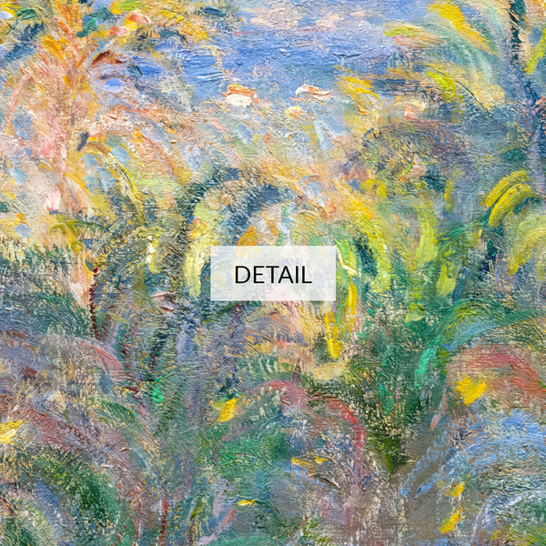 Claude Monet Painting - Palm Trees at Bordighera Poster - 4K Samsung Frame TV Art - Digital Download