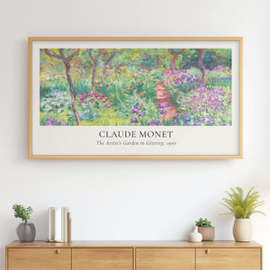 Claude Monet Painting - The Artist’s Garden in Giverny Poster - 4K Samsung Frame TV Art - Digital Download