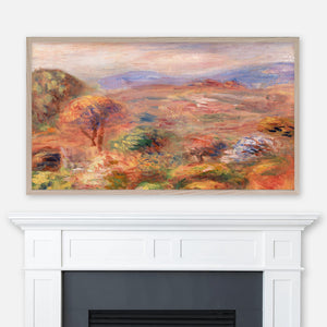 Pierre Auguste Renoir Painting - Paysage - Fall Abstract Country Mountain Landscape - Samsung Frame TV Art 4K - Digital Download