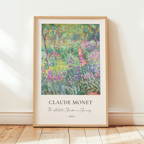 Claude Monet - The Artist’s Garden in Giverny - Printable Wall Art - Digital Download