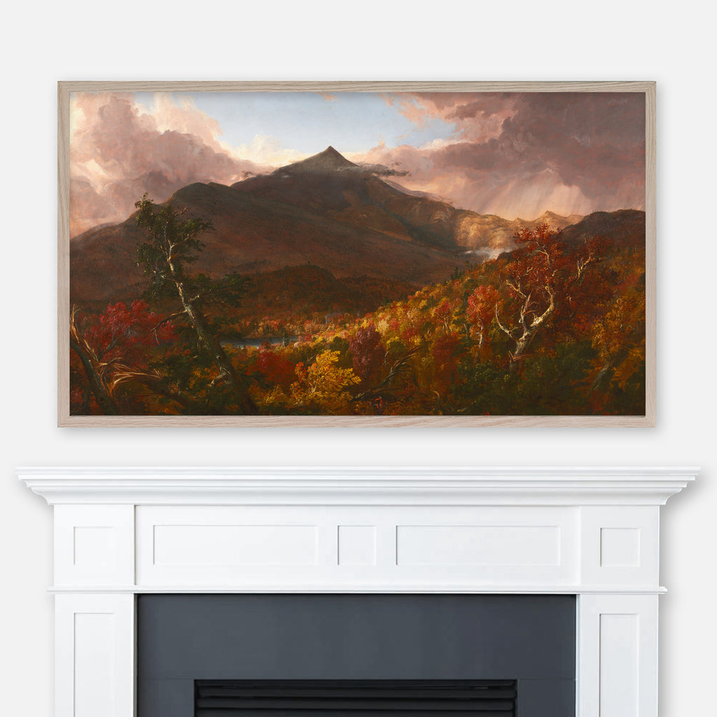 Thomas Cole Painting - View of Schroon Mountain After a Storm - Adirondacks Fall Landscape - Samsung Frame TV Art 4K - Digital Download