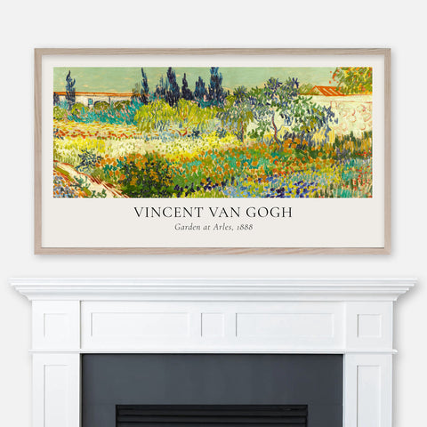 Vincent Van Gogh - Garden at Arles Poster (View I) - 4K Samsung Frame TV Art - Digital Download