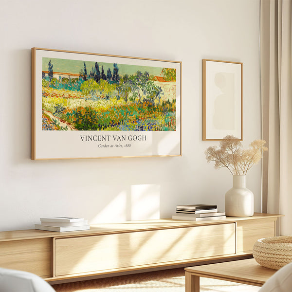 Vincent Van Gogh - Garden at Arles Poster (View I) - 4K Samsung Frame TV Art - Digital Download