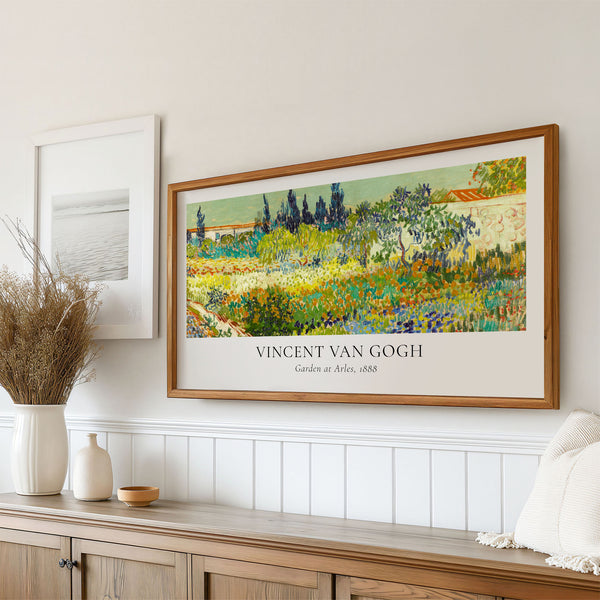 Vincent Van Gogh - Garden at Arles Poster (View I) - 4K Samsung Frame TV Art - Digital Download