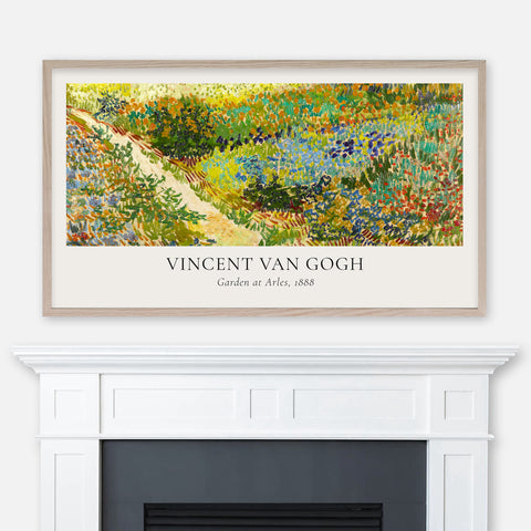 Vincent Van Gogh - Garden at Arles Poster (View II) - 4K Samsung Frame TV Art - Digital Download