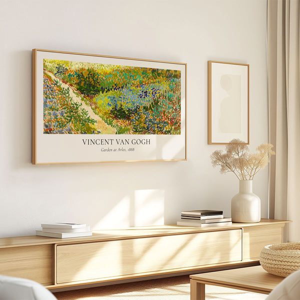 Vincent Van Gogh - Garden at Arles Poster (View II) - 4K Samsung Frame TV Art - Digital Download