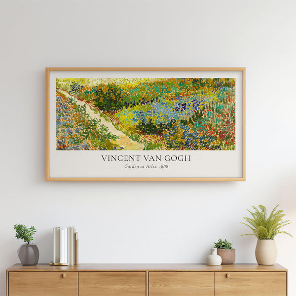 Vincent Van Gogh - Garden at Arles Poster (View II) - 4K Samsung Frame TV Art - Digital Download