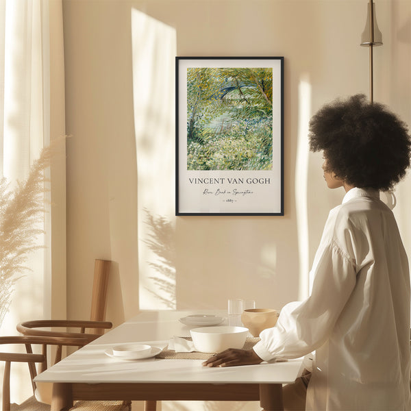 Vincent Van Gogh - River Bank in Springtime - Printable Wall Art - Digital Download