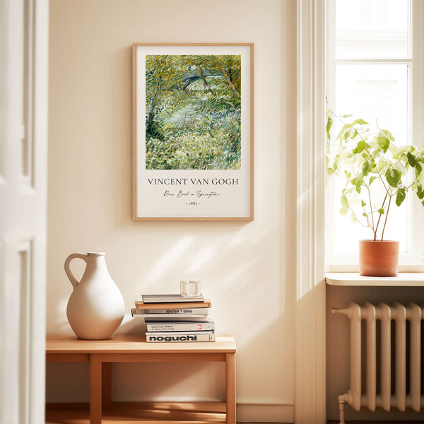 Vincent Van Gogh - River Bank in Springtime - Printable Wall Art - Digital Download